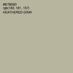 #B7B59D - Heathered Gray Color Image